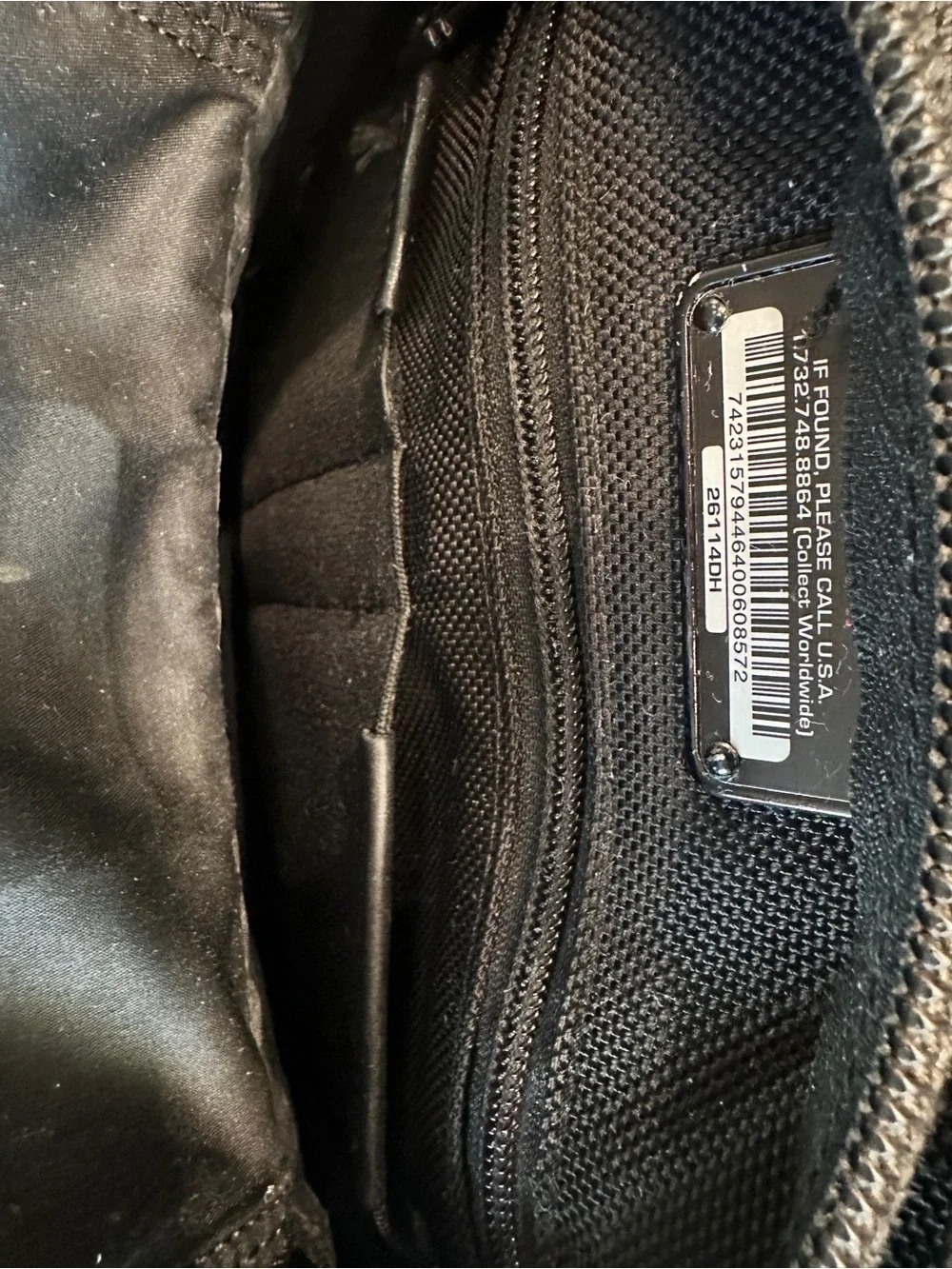 Tumi Alpha Black Men's Laptop Crossbody Briefcase